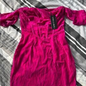 Fuchsia Long Sleeve Dress